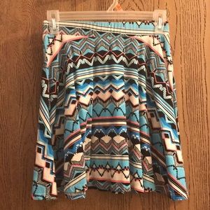 2 patterned Skirts both from Rue 21